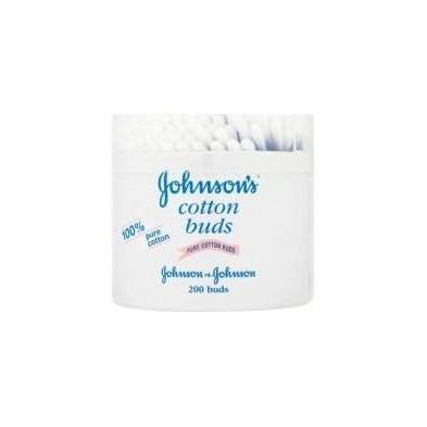 Johnson&apos;S Baby Bastoncillos Para Bebé, Niños Y Adultos, Con Extremos De Algodón 100% Puro 200 U