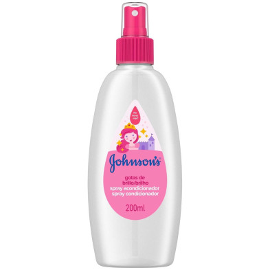 Johnson&apos;S Spray Acondicionador Gotas De Brillo 200Ml