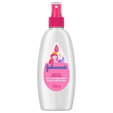 Johnson&apos;S Spray Acondicionador Gotas De Brillo 200Ml