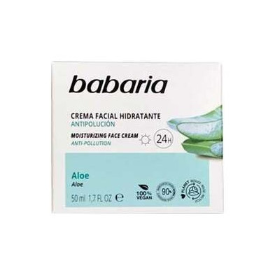 Babaria Crema Facial Hidratante 24H Aloe Vera 50Ml