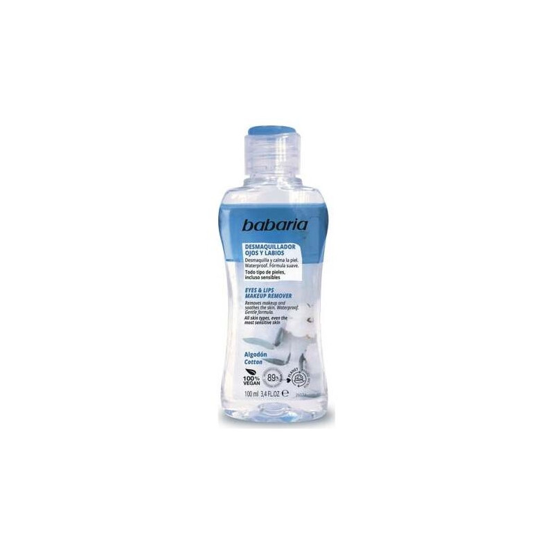 Babaria Desmaquillante De Ojos Y Labios Con Algodón 100Ml Babaria Desmaquillante De Ojos Y Labios Con Algodón 100Ml