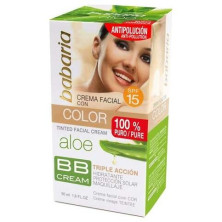 Babaria Aloe Crema Facial Con Color Spf15 50Ml