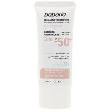 Babaria Crema Con Color Multiprotección Antiedad Spf50+ 50Ml