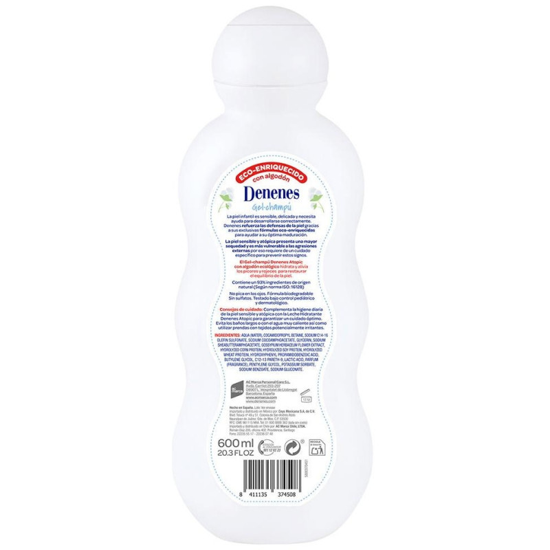 Denenes Protech Piel Atópica Gel-Champú 600Ml Denenes Protech Piel Atópica Gel-Champú 600Ml
