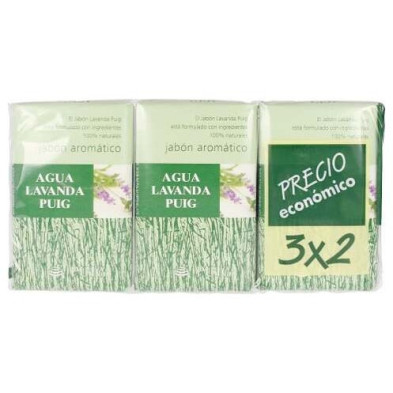 Puig Lavanda Agua Lavanda Jabon Lote 3Uds