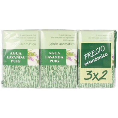 Puig Lavanda Agua Lavanda Jabon Lote 3Uds
