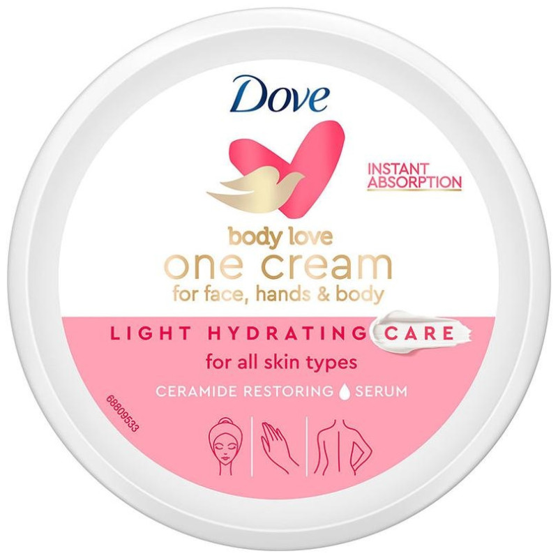 Dove Body Love One Cream Light Hydration Care 250Ml