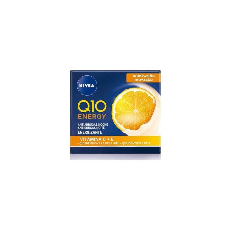 Nivea Crema Q10+ Vitamina C Antiarrugas Energizante Noche 50Ml