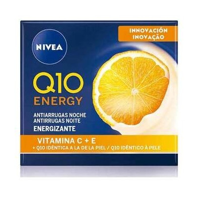 Nivea Crema Q10+ Vitamina C Antiarrugas Energizante Noche 50Ml
