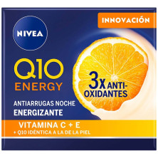 Nivea Crema Q10+ Vitamina C Antiarrugas Energizante Noche 50Ml