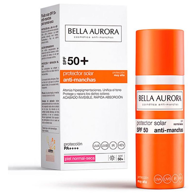Bella Aurora Fluido Solar Antimanchas Piel Normal-Seca Spf50+ 50Ml