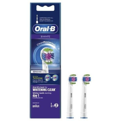 Oral-B 3D White Whitening Clean Cabezales 2Uds