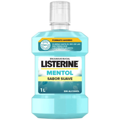 Mentol Suave 0% Alcohol Enjuague Bucal 1000 Ml