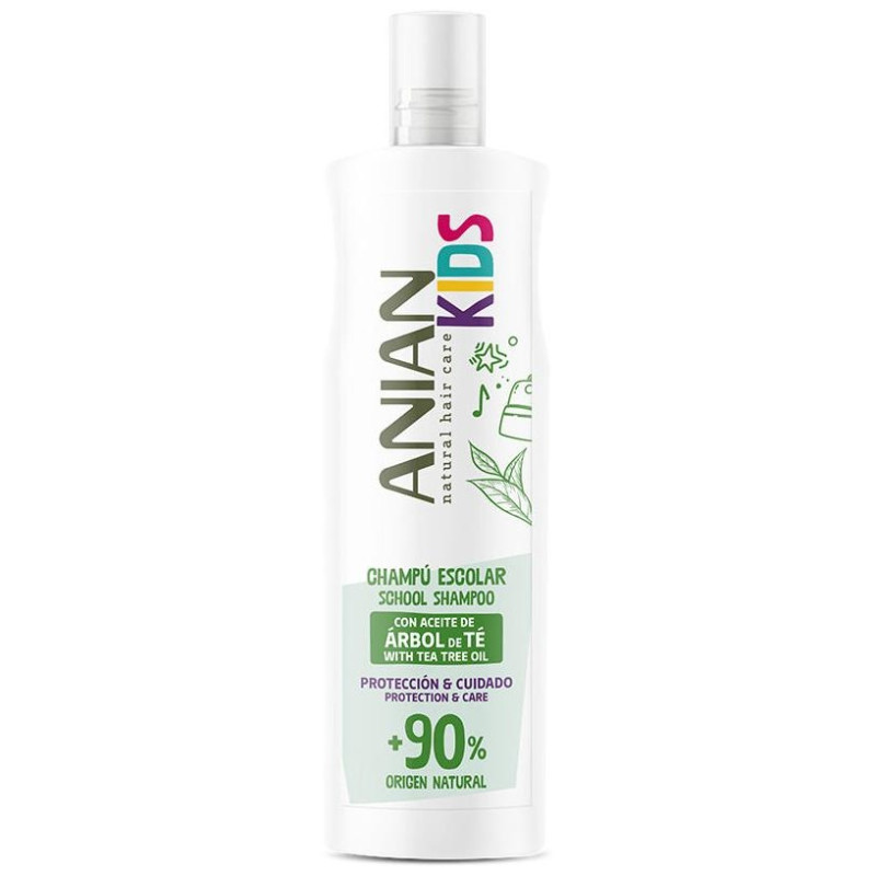 Anian Champú Escolar Aceite Árbol De Té 400Ml Anian Champú Escolar Aceite Árbol De Té 400Ml