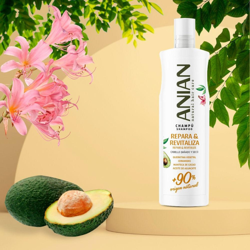 Anian Repara Y Revitaliza Champú Queratina Vegetal 400Ml Anian Repara Y Revitaliza Champú Queratina Vegetal 400Ml