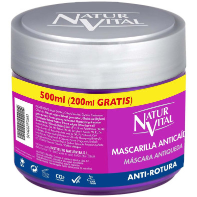Mascarilla Anticaída Tratamiento Capilar Antirotura 500 Ml