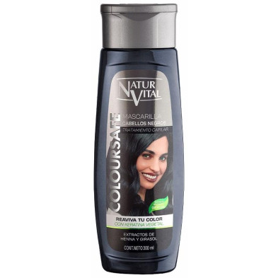 Naturvital Mascarilla Coloursafe Negro 300Ml