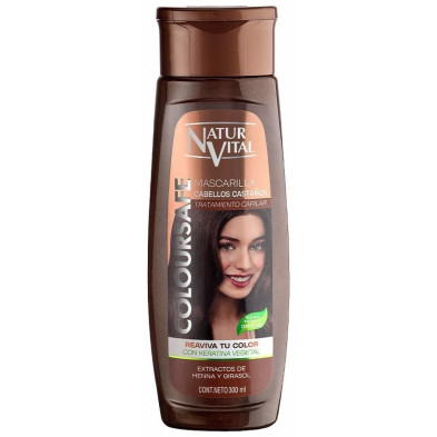 Naturvital Mascarilla Coloursafe Castaño 300Ml