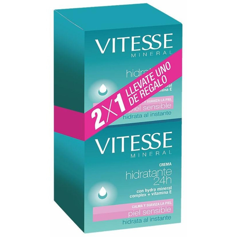 Vitesse Mineral Crema Hidratante 24H 2X50Ml