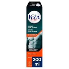Veet Men Total Pro Crema Depilatoria Piel Normal 200Ml