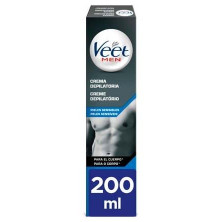 Veet Men Total Pro Crema Depilatoria Piel Sensible 200Ml