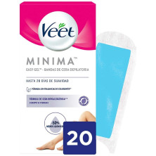 Veet Pure Bandas De Cera Depilatoria Piernas Y Cuerpo Piel Sensible 20Uds