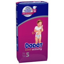 Dodot Activity Talla 5 Pañales 11-16 Kg 52 U