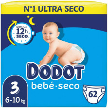 Dodot Etapas Talla 3 Pañales 6-10 Kg 62 U