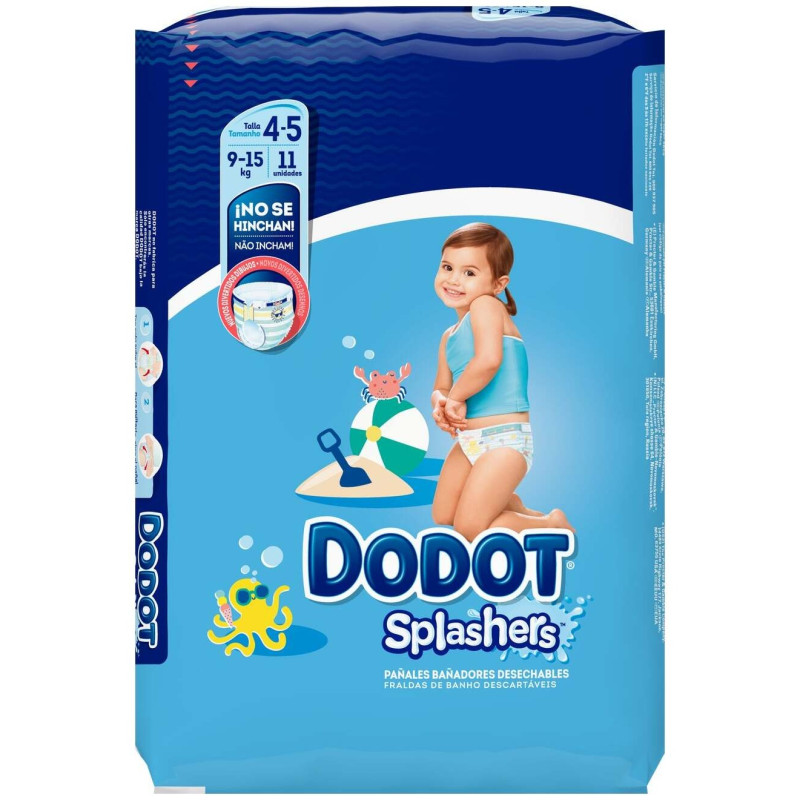 Dodot Splashers Bañador Desechable Talla 4-5 + 9-15 Kg 11 U Dodot Splashers Bañador Desechable Talla 4-5 + 9-15 Kg 11 U