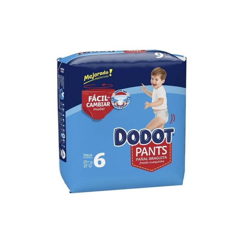 Dodot Pants Pañal-Braguita Talla 6 15- + Kg 27 U Dodot Pants Pañal-Braguita Talla 6 15- + Kg 27 U