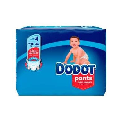 Dodot Pants Pañal-Braguita Talla 4 9-15 Kg 33 U