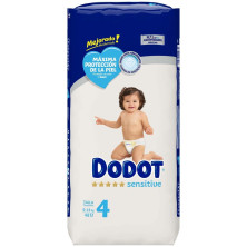 Dodot Sensitive Talla 4 Pañales 9-14 Kg 48 U