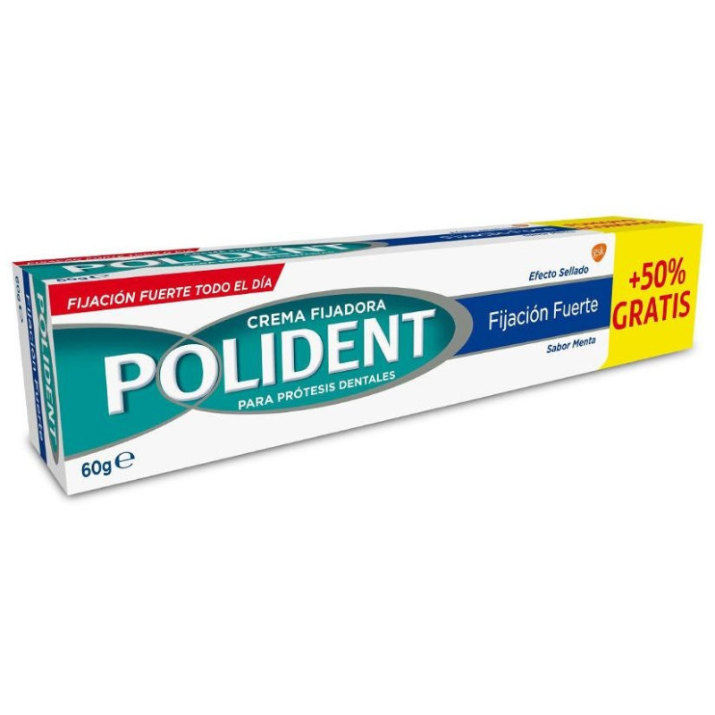 Polident Crema Fijadora Prótesis Dentales 60G
