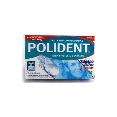 Polident Pastillas Originales Limpiadoras 30 Unidades