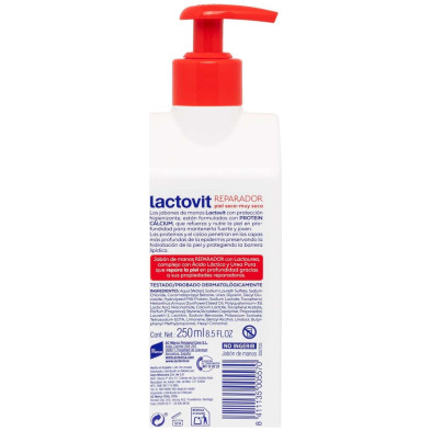 Lactovit Lacto-Urea Jabón Manos Reparador 250Ml