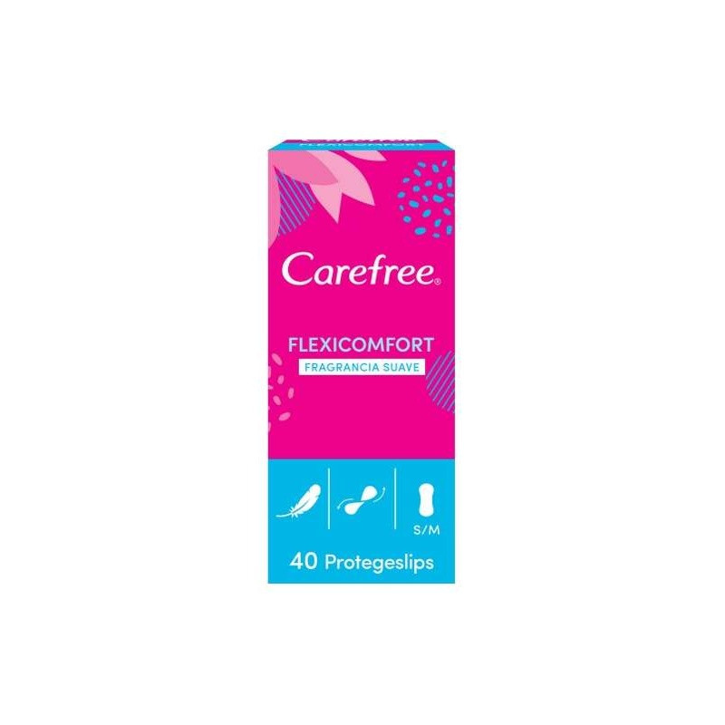 Carefree Flexicomfort Fragancia Suave Talla S/M 40Uds Carefree Flexicomfort Fragancia Suave Talla S/M 40Uds