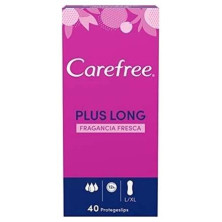 Carefree Carefree Plus Long Protector Fragancia Fresca 40Uds
