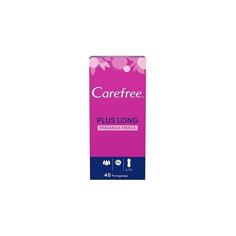 Carefree Carefree Plus Long Protector Fragancia Fresca 40Uds