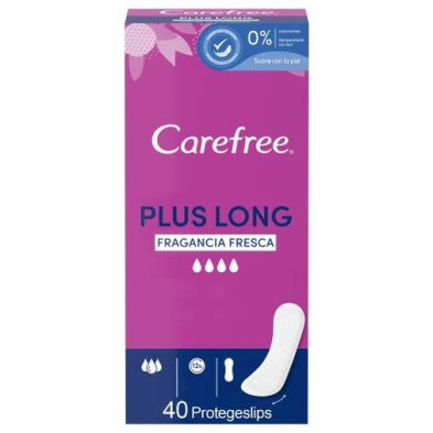 Carefree Carefree Plus Long Protector Fragancia Fresca 40Uds