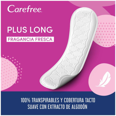 Carefree Carefree Plus Long Protector Fragancia Fresca 40Uds