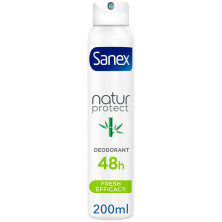 Sanex Natur Protect 0% Spray Desodorante Fresh Bamboo 200Ml