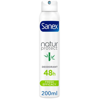 Sanex Natur Protect 0% Spray Desodorante Fresh Bamboo 200Ml