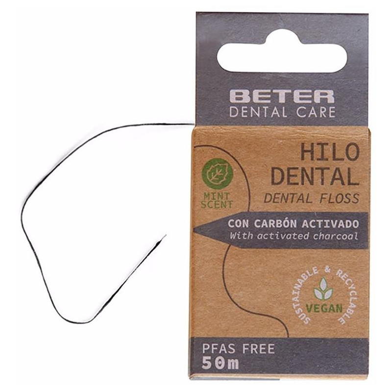 Beter Hilo Dental Carbón Activado 50M Beter Hilo Dental Carbón Activado 50M