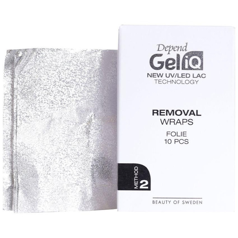 Depend Gel Iq Removal Wraps Foil Method 2 Quitaesmaltes 10Uds