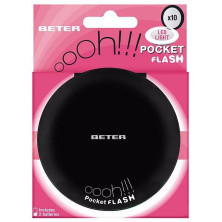 Espejo Ohh! Pocket Flash Con Luz Y Aumento X10 Negro 5 Ml