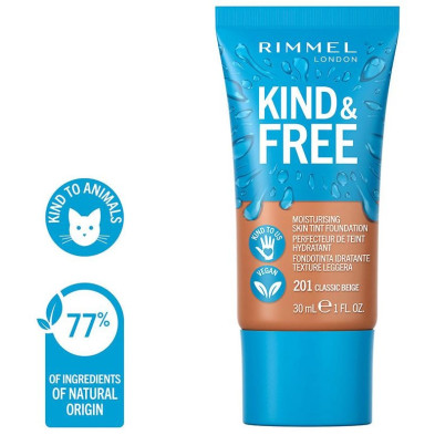 Rimmel Kind Y Free Skin Tint Foundation 201 Classic Beige 30Ml