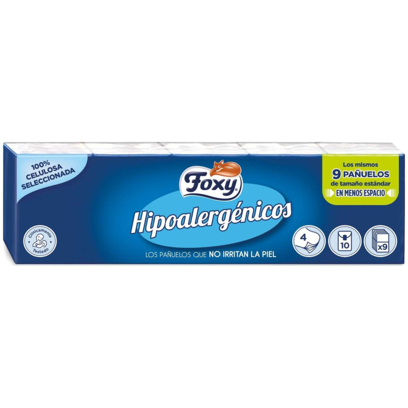 Foxy Hipoalergenicos Pañuelos 10X9Uds