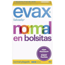 Evax Salvaslip Normal En Bolsitas Super Absorbente 40 Uds