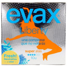 Liberty Compresas Super Alas 10 U