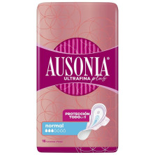 Ausonia Ultrafina Plus Compresas Normal Alas 16Uds